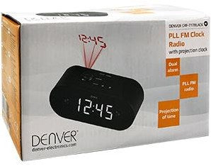 Enzo Denver Radiowecker mit Projektions-LED schwarz - 8140220