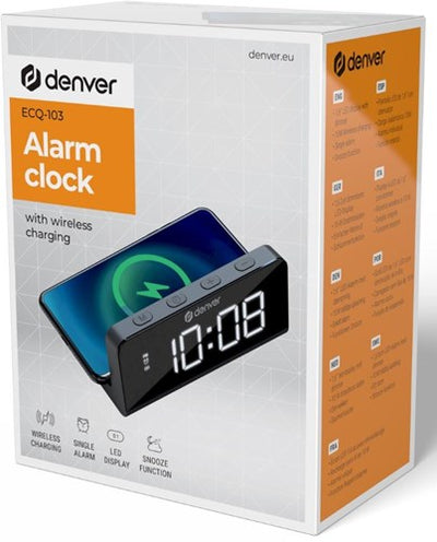 Enzo Denver Radiowecker mit Wetterstation LED schwarz 8140240