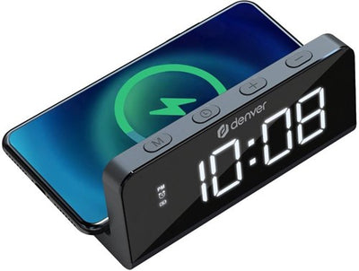 Enzo Denver Radiowecker mit Wetterstation LED schwarz 8140240