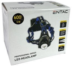 Enzo Entac LED-Scheinwerfer Zoom 5 W Aluminium schwarz 4xaa – 5700310