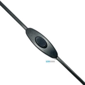 Enzo Eurokabel 2x0,75 Schalter schwarz 2 Meter 1065220