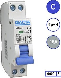Enzo Gacia Installationsautomat 16a. C-Wagen 2p Gacia – 4517811
