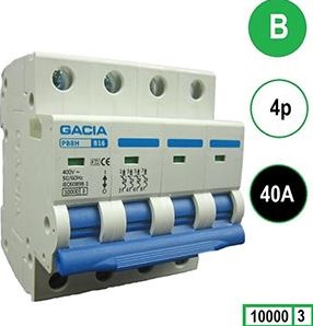 Enzo Gacia Installationsschutzschalter 40a. B-Wagen 4p Gacia – 4517828