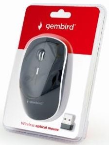 Enzo Gembird kabellose optische Minimaus weiß schwarz 9510042