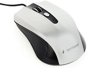Enzo Gembird optische Maus USB schwarz silber 9510013