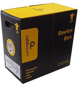Enzo gembird utp cat5e 4x2 awg24 305m grau massiv - 1381532