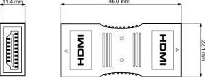 Enzo HDMI-Anschluss 2 x weiblich 7580698