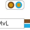 Enzo-Kabel oval flach 2x0,75 qmm Farbe weiß - 1227000