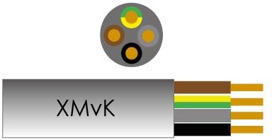 Enzo-Kabel xmvk 4x2,50 qmm Rolle 100m - 1253924