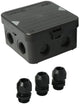 Enzo Kabelbox Attema AK1 | + 3 Kabelverschraubungen M20 IP65 schwarz - 4034021