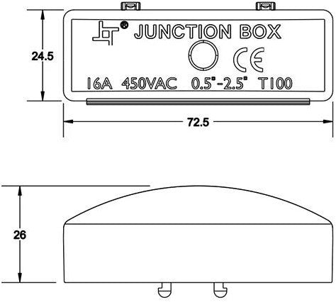 Enzo-Kabelkupplung | IP20 schwarz mit 2-poligem Stecker – 4016560