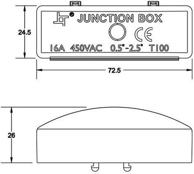 Enzo-Kabelkupplung | IP20 schwarz mit 2-poligem Stecker – 4016560