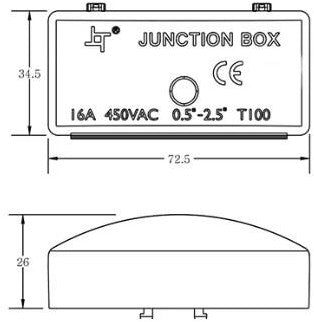 Enzo-Kabelkupplung | IP20 schwarz mit 3-poligem Stecker – 4016570