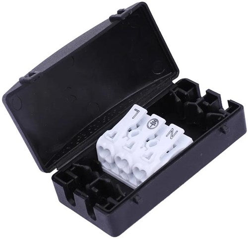 Enzo-Kabelkupplung | IP20 schwarz mit 3-poligem Stecker – 4016570