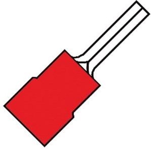 Enzo Kabelschuhstift rot 9,5mm 4433120