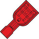 Enzo Kabelschuh Flachstecker Buchse ISO rot 6,3x0,8mm - 4433030