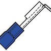 Enzo Kabelschuh Flachstecker Stecker+Buchse blau 6,3x0,8mm - 4433340