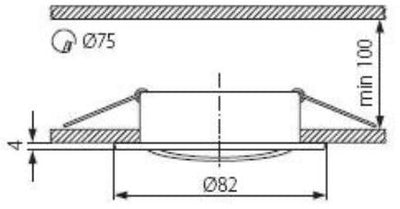 Enzo Kanlux Einbaustrahler 50mm verstellbar weiß 5013131