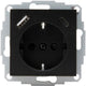 Enzo kopp hk07 anthrazit Einbausteckdose | RA + USB + USB-C – 4623113