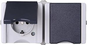 Enzo Kopp SWD Aufputzsteckdose RA doppelt horizontal - 4628120