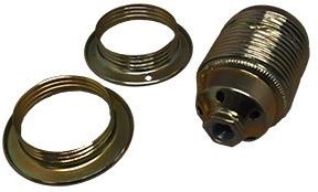 Enzo Lampenfassung E27 Messing 2xRing 6042845