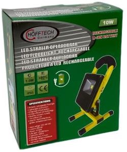 Enzo LED-Bauleuchte 10W wiederaufladbar auf Stativ 4000K IP65 - 5017682