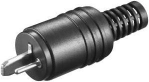 Enzo Lautsprecherstecker mit Schraube schwarz 7094755