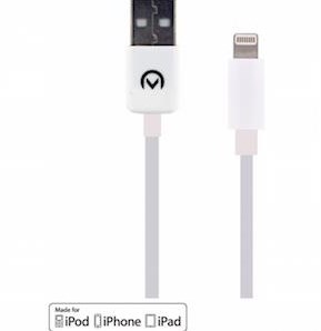 Enzo Mobilize Apple Lightning USB-Ladekabel 1,0 Meter weiß – 9540010