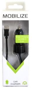 Enzo Mobilize USB-Autoladegerät 4200 mA schwarz + USB-C-Kabel 9540130