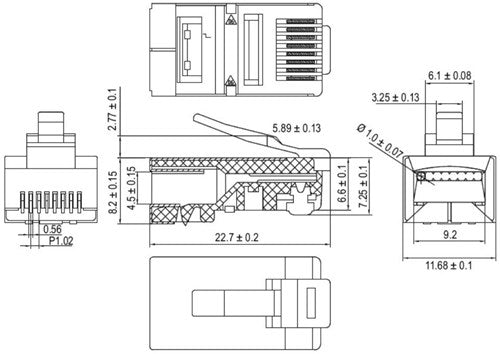 Enzo Modularstecker 8p 8c RJ45 (10 Stück) 2575190
