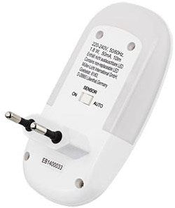 Enzo Mueller LED-Nachtlampe mit Dämmerungsschalter und Sensor 0,3 W 1500 K 5652130
