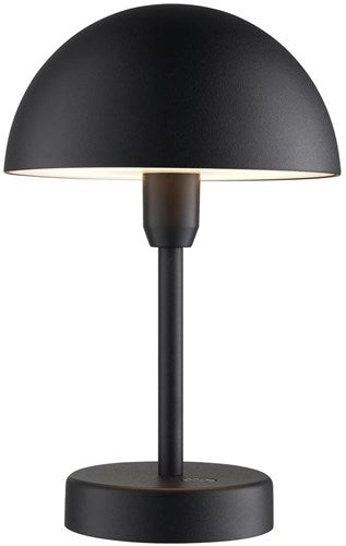 Enzo wiederaufladbare Tischlampe | ellen to-go 25cm schwarz - 4808196