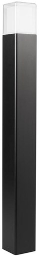 Enzo-Pfostenleuchte | schwarz | 80cm | quadratisch | 12W LED | IP44 3000k | Smartwares ool-50018 – a5019000
