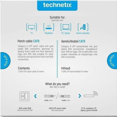 Enzo-Patchkabel | utp | cat6 | 15m | weiß - 2077025