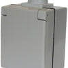 Enzo Perilex Aufputzsteckdose | 16a | swd | grau | abl 2441860 - 4052965