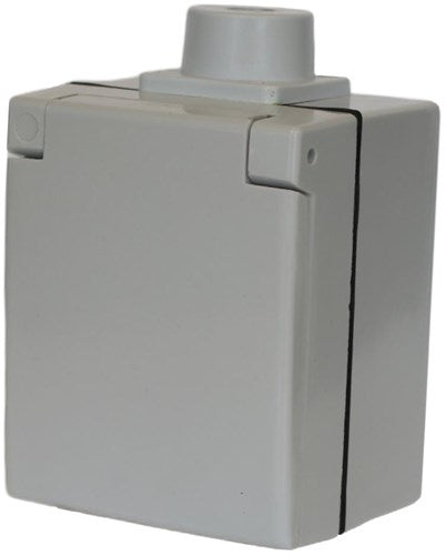 Enzo Perilex Aufputzsteckdose | 16a | swd | grau | abl 2441860 - 4052965