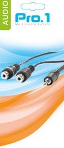 Enzo Pro-1 Audio 3,5 Klinke Stereo ->2 Tulpen weiblich 20cm 9201500
