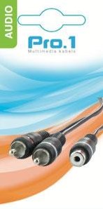 Enzo pro-1 Audio Tulpe weiblich -> 2 Tulpe männlich 0,20 Meter 9205800