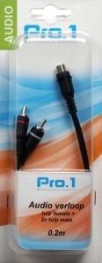 Enzo pro-1 Audio Tulpe weiblich -> 2 Tulpe männlich 0,20 Meter 9205800