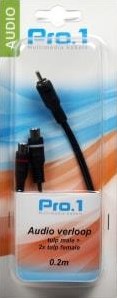 Enzo pro-1 Audio Tulpe männlich -> 2 Tulpe weiblich 0,20 Meter 9208500