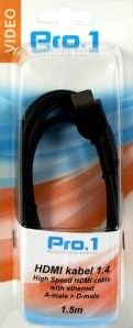 Enzo Pro-1 HDMI-Kabel a auf d micro 1,5 Meter 1,4 – 9285010