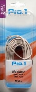 Enzo pro-1 modular 6p4c bis 6p4c weiß 10 Meter - 9297030