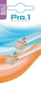 Enzo pro-1 modular 6p4c bis 6p4c weiß 3,0 Meter 9297020