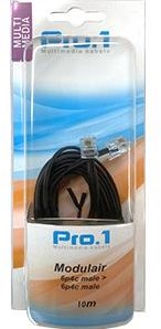 Enzo pro-1 modular 6p4c bis 6p4c schwarz 10,0 Meter – 9297032
