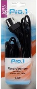 Enzo pro-1 Recorderkabel 230 Volt 5 Meter – 9296210