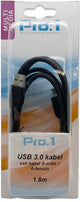 Enzo pro-1 USB 3.0, ein Stecker auf eine Buchse, 1,8 Meter – 9280242