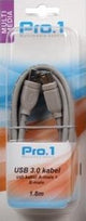 Enzo pro-1 USB 3.0 A-Stecker auf B-Stecker 2 Meter – 9280230