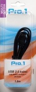 Enzo pro-1 USB-Kabel A-Stecker -> B-Stecker 1,8 Meter 9280200