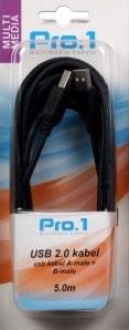 Enzo pro-1 USB-Kabel A-Stecker -> B-Stecker 5 Meter – 9280204