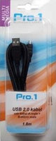 Enzo pro-1 USB-Kabel A-Stecker -> B-Mikro-Stecker 1,8 Meter – 9280180